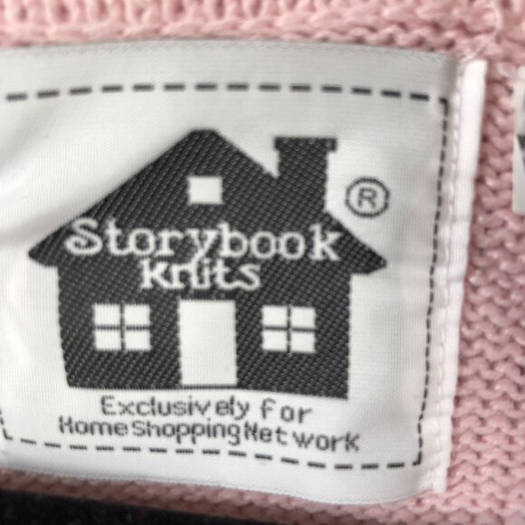 Storybook Sweater Womens 2X Plus Size Pink Parrots Tropical Cardigan Art to Wear - Picture 3 of 16